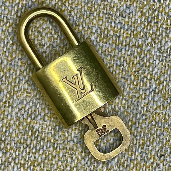 Louis Vuitton Gold Padlock with Key #319 - Picture 1 of 5